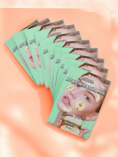 MOIKA Stangrinanti obuolių lakštinė kaukė