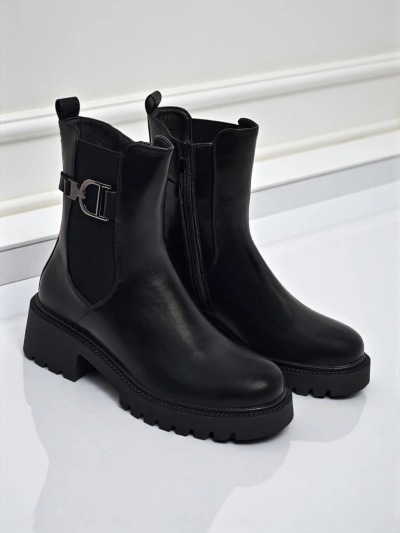 Высокие женские ботильоны из экокожи Ovella