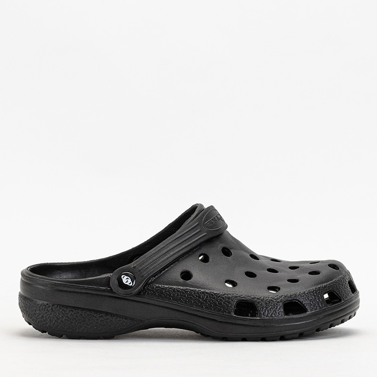 Черные мужские резиновые шлепанцы Brolen