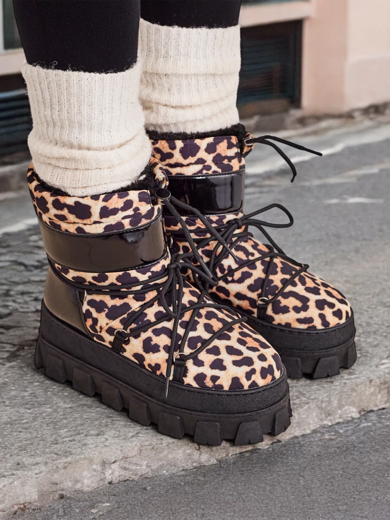 Karališkosios mados moteriški sniego batai Focojo