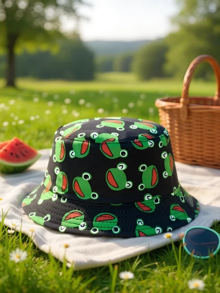 Royalfashion Vaikiška kibiro formos skrybėlė „Color Splash Bucket“
