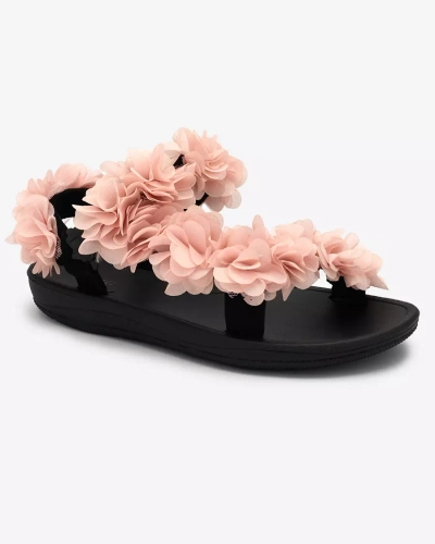 Royalfashion Ярко-розовые женские сандалии с цветами Alferroy