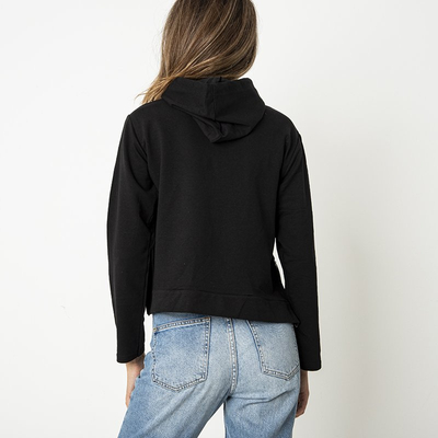 Juodi moteriški megztiniai su užrašu - Drabužiai