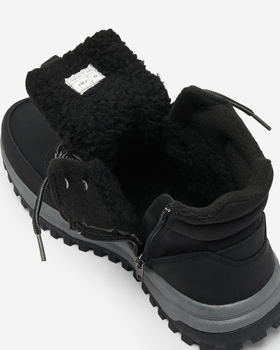 Royalfashion Черные мужские треккинговые ботинки Kunokia