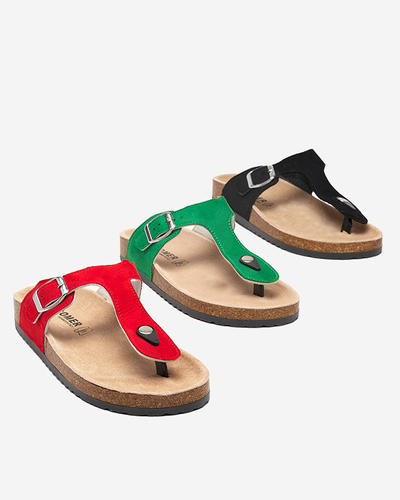 Красные женские шлепанцы Sodifo