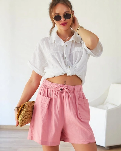 Royalfashion medvilninės moterškos šortai