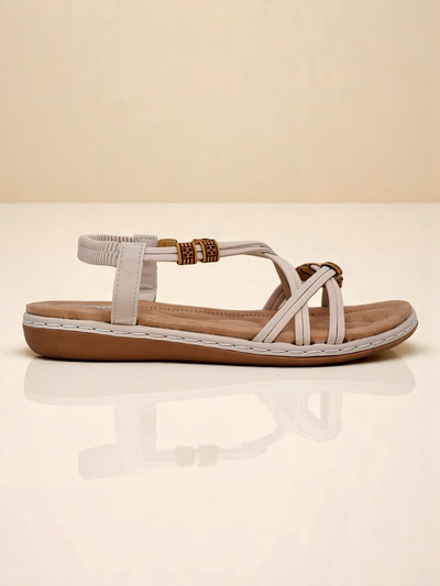 Royalfashion Aelia women's beige eco-leather sandals