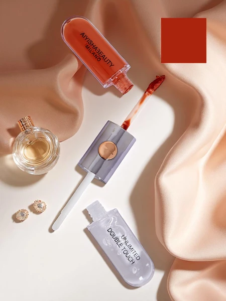 2-in-1 lūpų dažai ir skaidrus lūpų blizgesys Carrot Gold