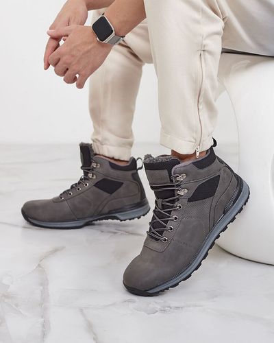 Royalfashion Серые мужские треккинговые ботинки Amefilix