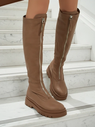 Moteriški auliniai batai su užtrauktuku per vidurį Merivon