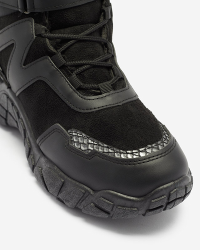 Черные женские утепленные сапоги-снежки Okraja - Обувь