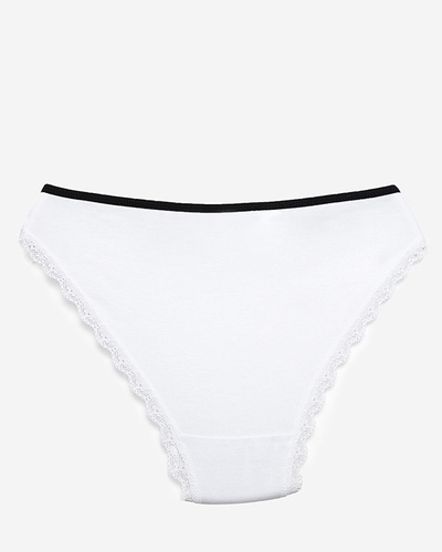 Белые женские трусики