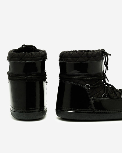 Royalfashion Черные женские сапоги со стелькой Yevnoiela