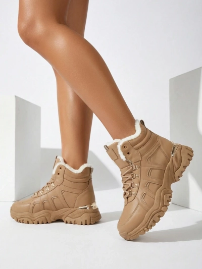 Karališkoji mada Moteriškos sportiniai batai su kailio pamušalu Megigna