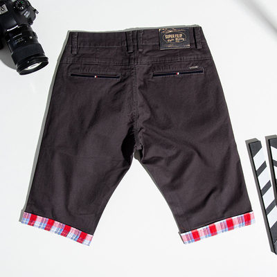 Темно-серые мужские шорты