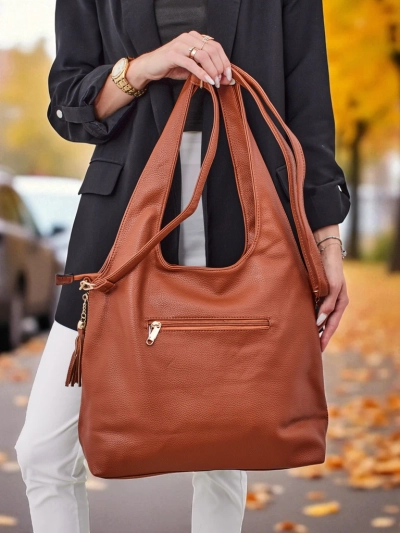 Didelė moteriška eko odos shopper tipo rankinė Crystal Haven