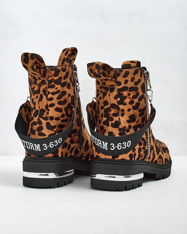 Royalfashion Сапоги из эко-замши с ремешком и молниями Redmisala