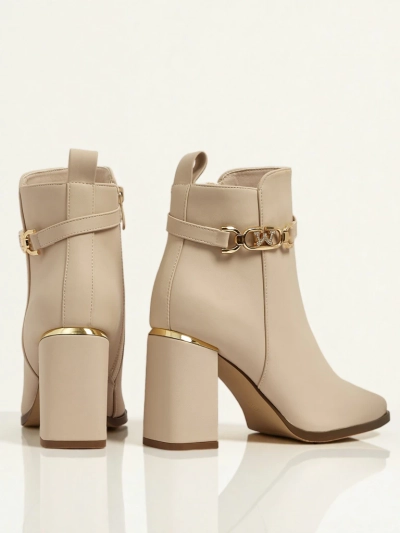 Moteriški eko zomšiniai aulinukai su storu kulnu Ostirena