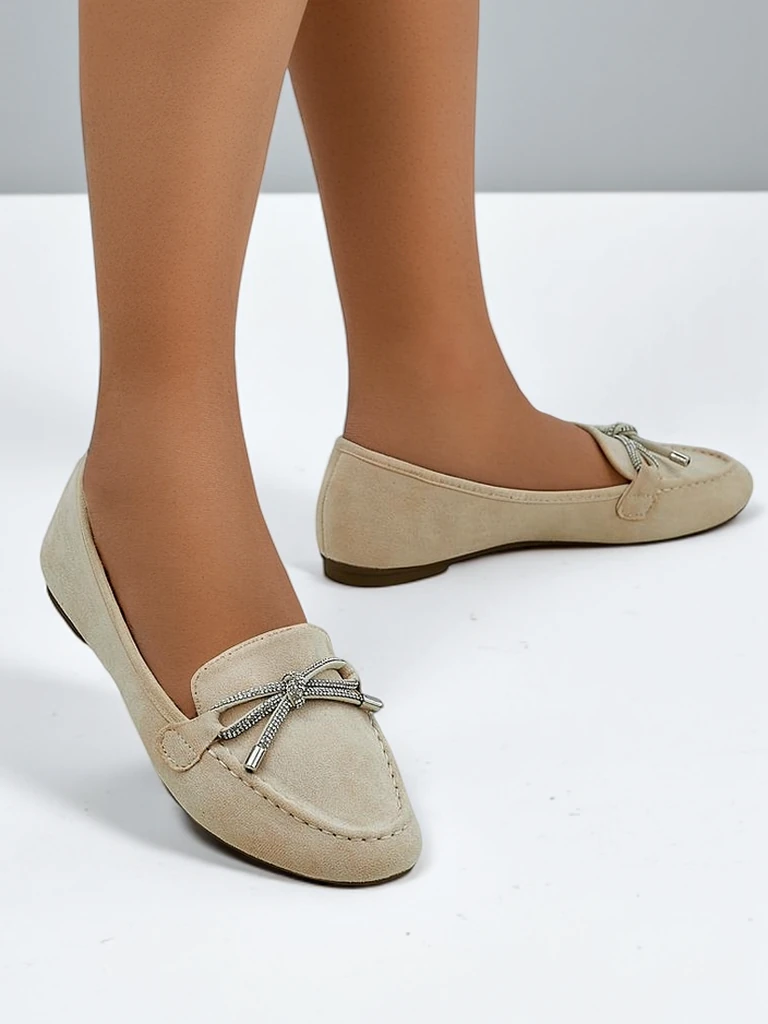 Женские мокасины Royalfashion с бантом Dicor