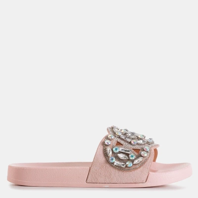 OUTLET Rožinės guminės šlepetės su „Masandra“ ornamentais - Avalynė