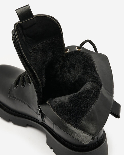 Royalfashion Черные женские высокие сапоги-багги Stepurba