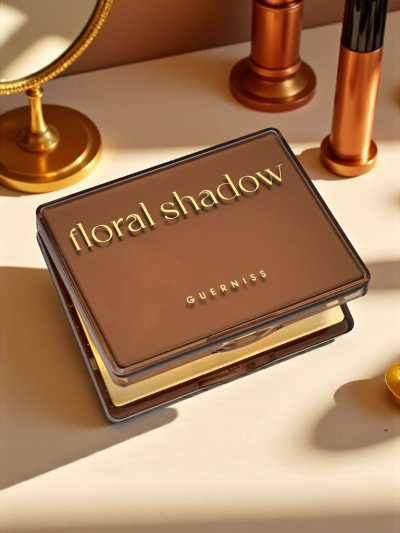 Guerniss 4 blizgių akių šešėlių paletė Chocolate Fudge