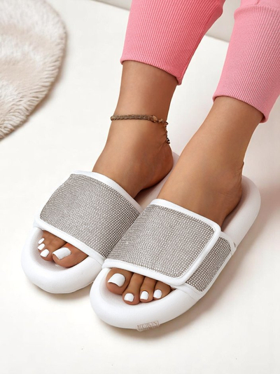 Royalfashion Женские шлепанцы на плоской подошве Sparkle Step