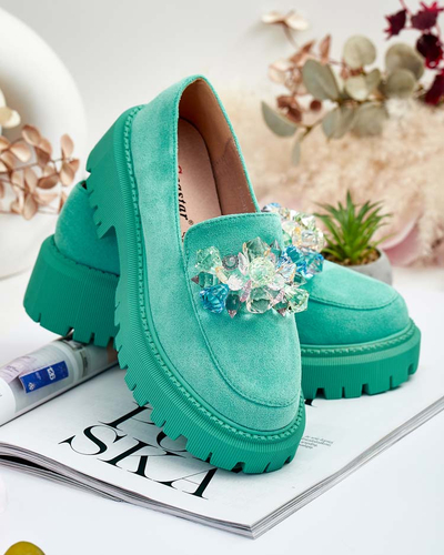 Royalfashion Женские мокасины с разноцветными бусинами Hetika