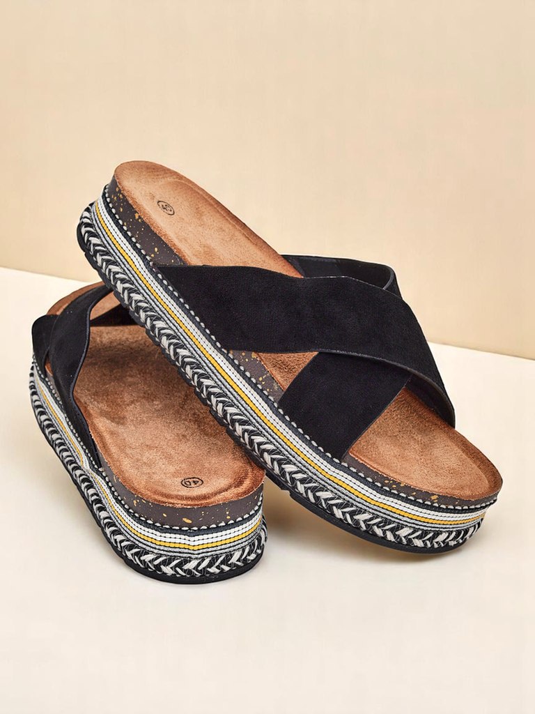 Royalfashion Женские шлепанцы на плоской подошве Solea Deco