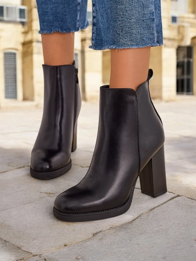 Royalfashion Moteriškiis įkirptinės batai ant aukšto stulpelio Erozi