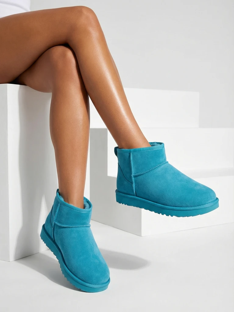 Короткие женские снежные ботинки, как Hozis