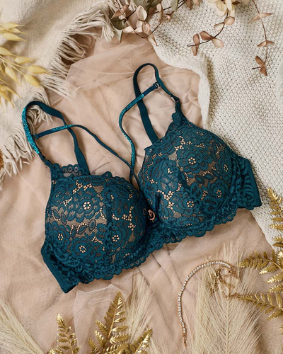 Royalfashion Женский бюстгальтер, украшенный кружевом