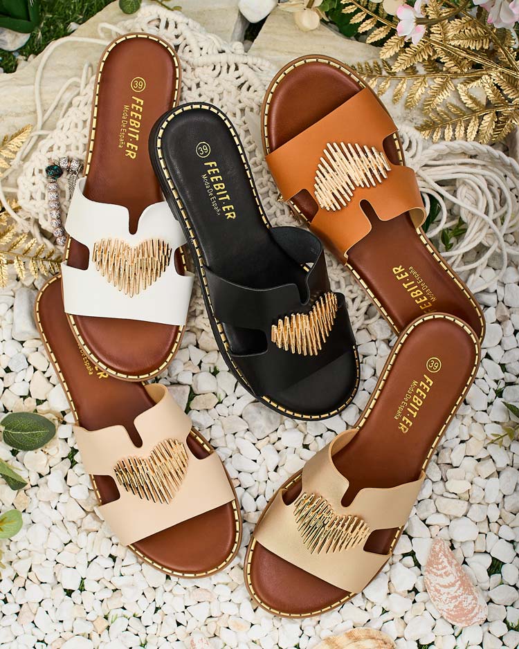 "Royalfashion" Moteriškos basutės plokščiu padu "Ortyca"