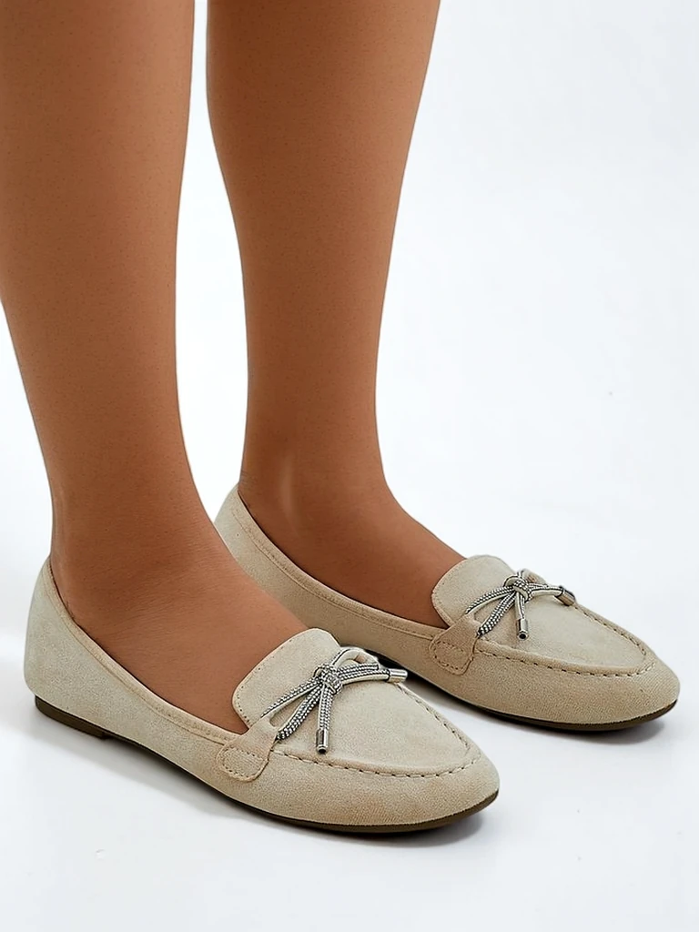 Женские мокасины Royalfashion с бантом Dicor