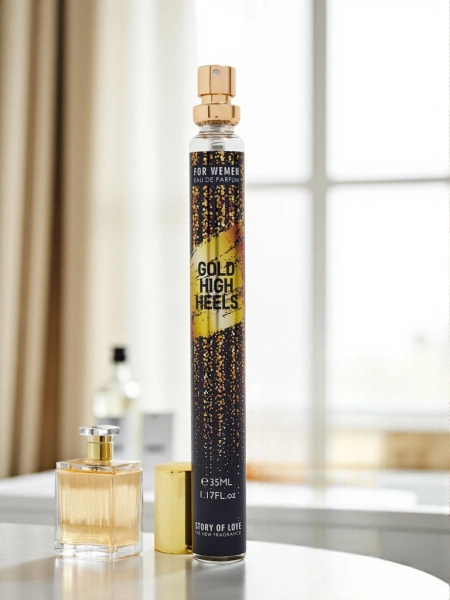 Įkvėptas moteriškas parfumuotas vanduo Gold High Heels