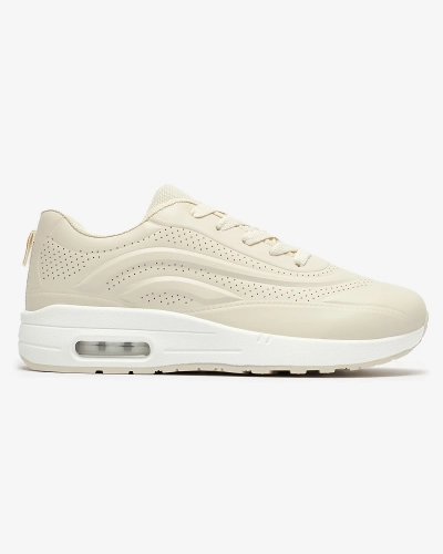 Ажурная женская спортивная обувь бежевого цвета Adetika - Обувь