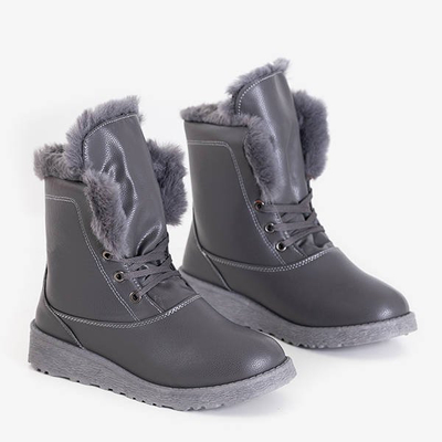 Зимние сапоги серые на меху Cool Breeze - Обувь