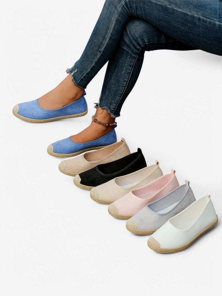 Royalfashion Moteriški ekologiški zomšos espadrilės Aroles