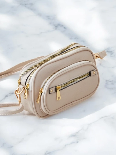 Royalfashion Oval mažas moterų rankinukas, pagamintas iš ekolegų