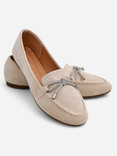 Royalfashion moteriški mokasinai su kaspinu Dicor