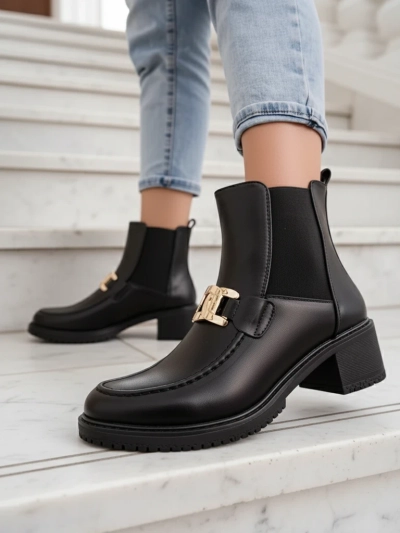 Royalfashion Moteriški auliniai batai su mažu kulnu Ewios