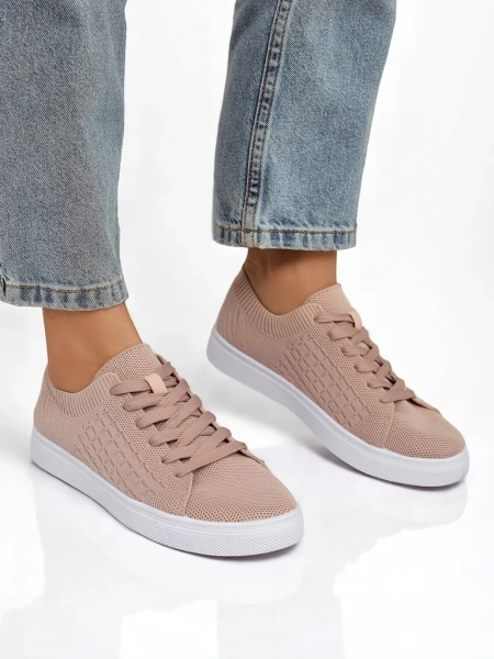 Damskie sneakersy Royalfashion Calista Rosa - różowe buty na wiosnę i lato
