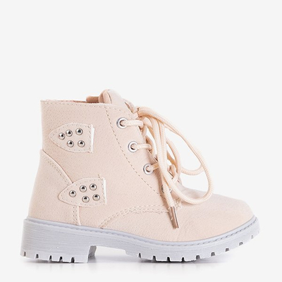 Сапоги Meridan бежевого цвета для девочек - Обувь