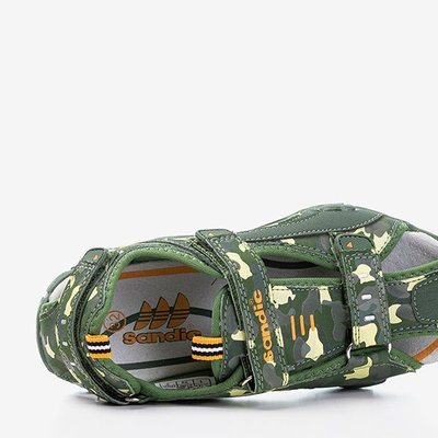 Зеленые камуфляжные сандалии для мальчиков Chester - Обувь