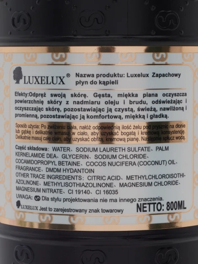Luxelux kūno prausimosi gelis Auksinis klasikinis 800 ml