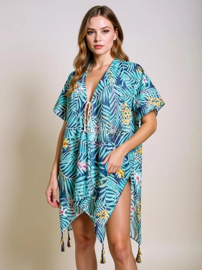 Pareo Helene Tropica Royalfashion do kolana – kolorowa sukienka plażowa