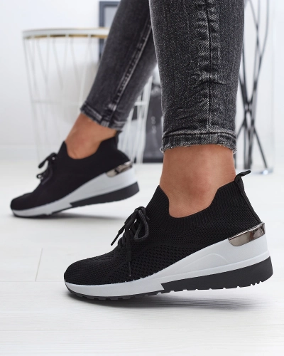 Черные женские спортивные туфли со скрытым якорем Ahelle- Footwear