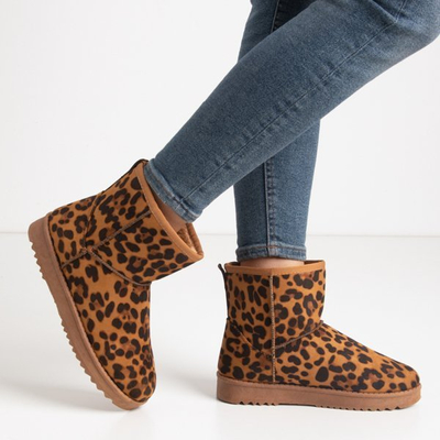 Moteriški platforminiai sniego batai su Nimasa leopardo raštu - Avalynė