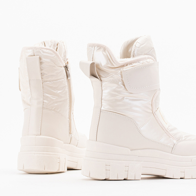 Кремовые женские зимние ботинки Naselia