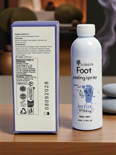 Luxelux 200 ml pėdų pilingo purškiklis su Botox efektu